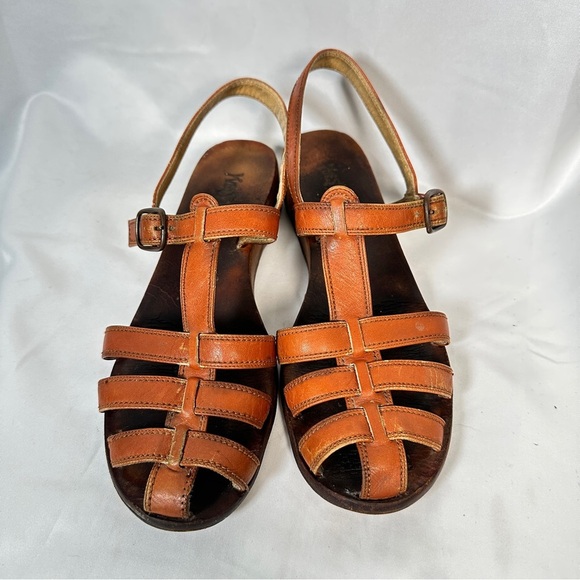 Yves Saint Laurent Leather Slingback Woven Vintage Sandals EU 37 US 6.5 - Picture 3 of 16